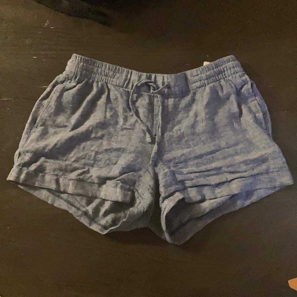 Drawstring Linen Shorts